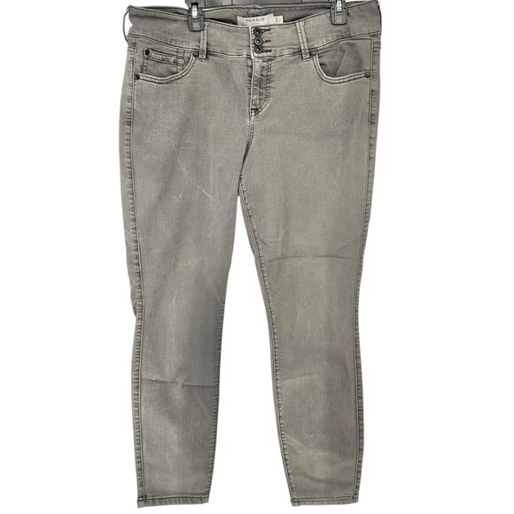 Torrid Denim Jeggings Womens 18R Gray 3 Button and Zip Fly Pockets - Picture 1 of 8